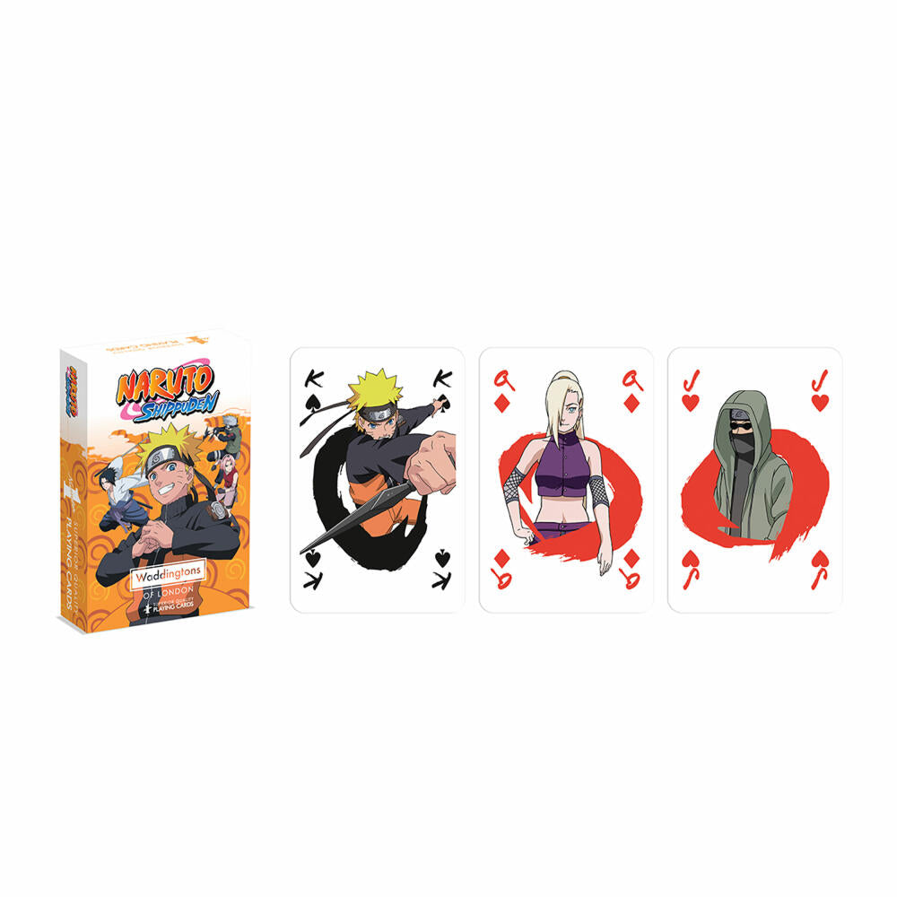 Winning Moves No1 Spielkarten Naruto, Kartenspiel, Französisches Blatt, ab 6 Jahren, WM03022-EN1-12