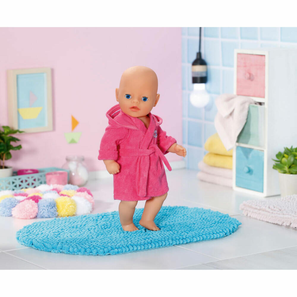 Zapf Creation BABY born Little Bademantel, Puppenkleidung, Puppen Kleidung, 36 cm, 830581