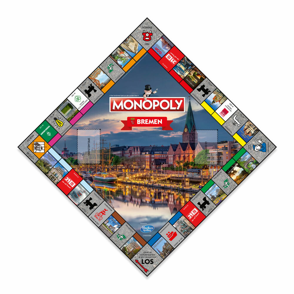 Winning Moves Monopoly Bremen, board game, parlor game, family game, 48312
