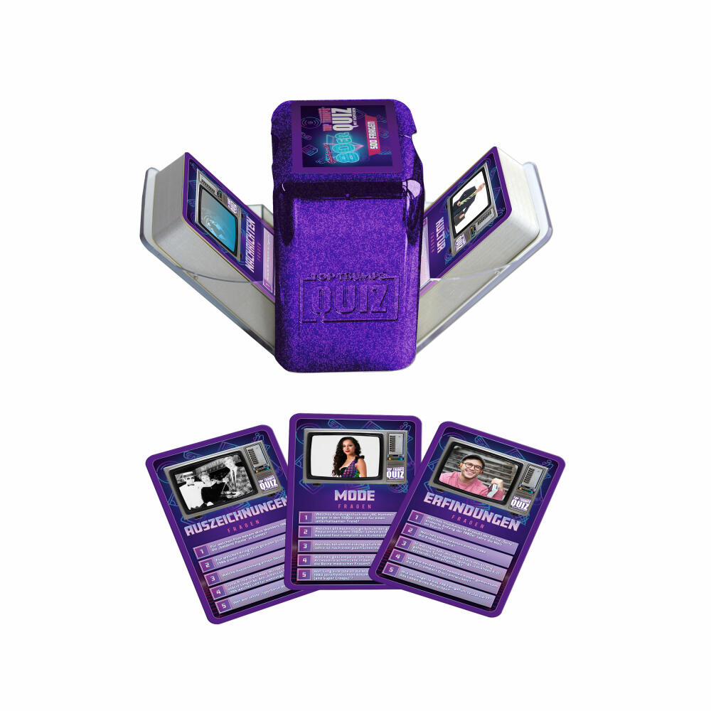 Winning Moves Top Trumps Quiz 80s, Quiz Game, Board Game, Knowledge Game, 47162