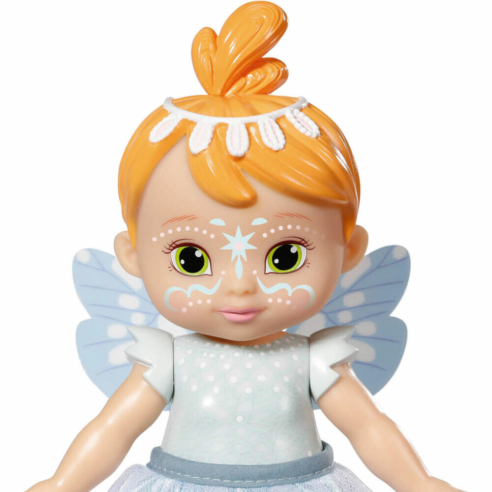 Zapf Creation BABY born Storybook Fairy Ice, Feen-Puppe, Spielpuppe, mit Flügelfunktion, 18 cm, 831816