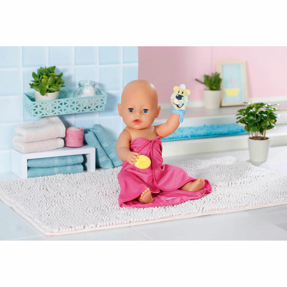 Zapf Creation BABY born Bath Kapuzenhandtuch, Handtuch, Puppenzubehör, Puppen Zubehör, 830635