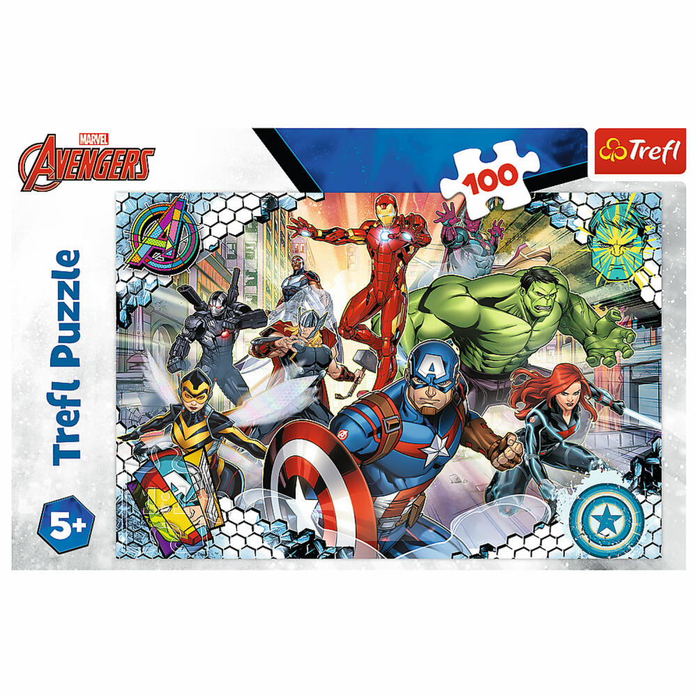 Trefl Puzzle Avengers, children's puzzle, 100 pieces, 41 x 27.5 cm, 16454
