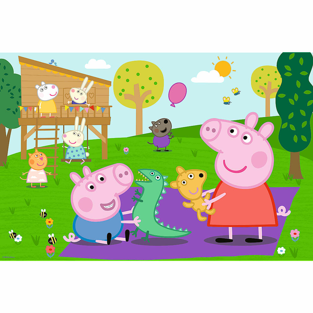 Trefl Junior Super Shape XXL Puzzle Peppa Pig, 60 pieces, 60 x 40 cm, 50011