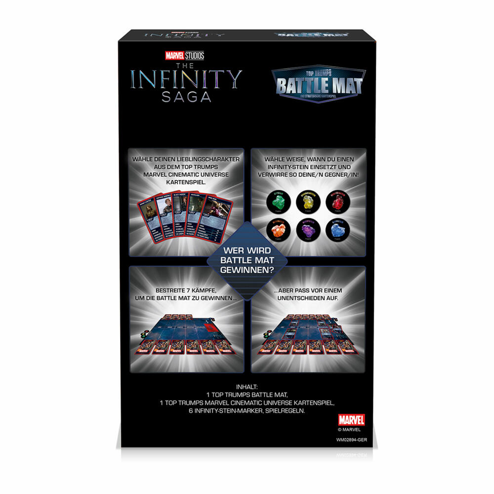 Winning Moves Battle Mat Marvel, Top Trumps, Kartenspiel, Familienspiel, ab 8 Jahren, WM02894-GER-6