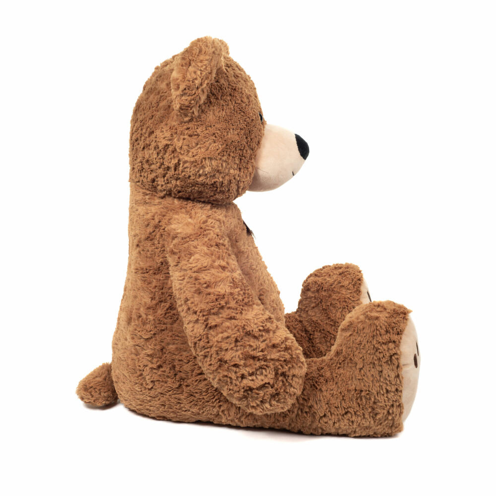 Teddy Hermann Teddy mit Tatzen, Kuscheltier, Stofftier, Plüschtier, Teddybär, Plüsch, Braun, 75 cm, 913214