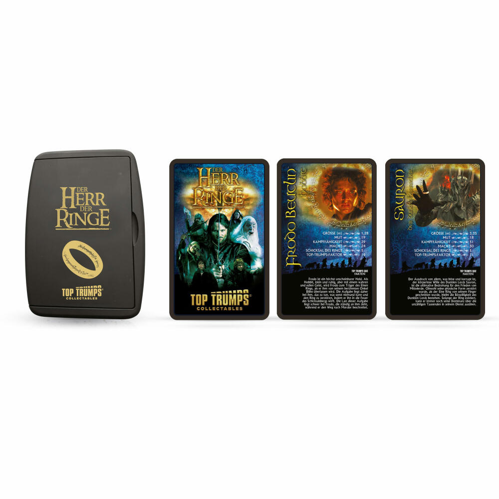 Winning Moves Top Trumps Lord of the Rings Collectables, Card Game, Trump Game, Quartet, Card Game, 47346