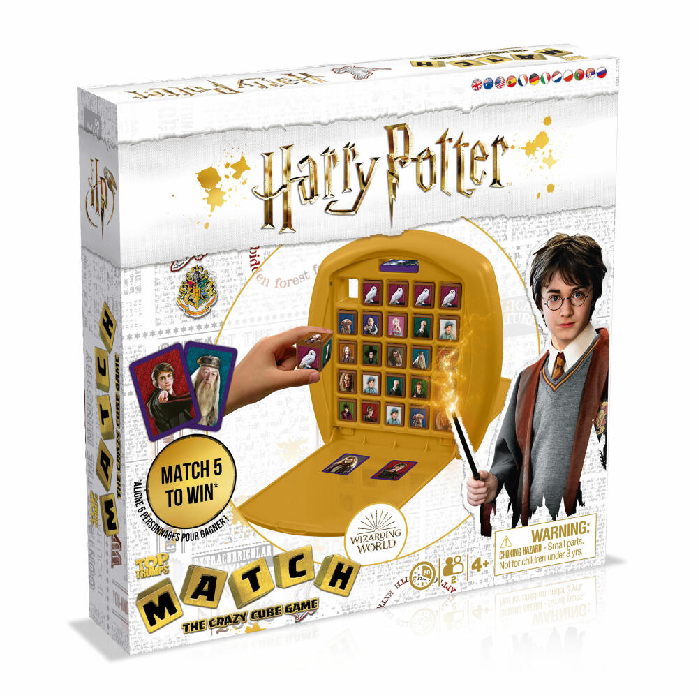 Winning Moves Top Trumps Match Harry Potter White Style, Dice Game, Board Game, Dice Game, 38034
