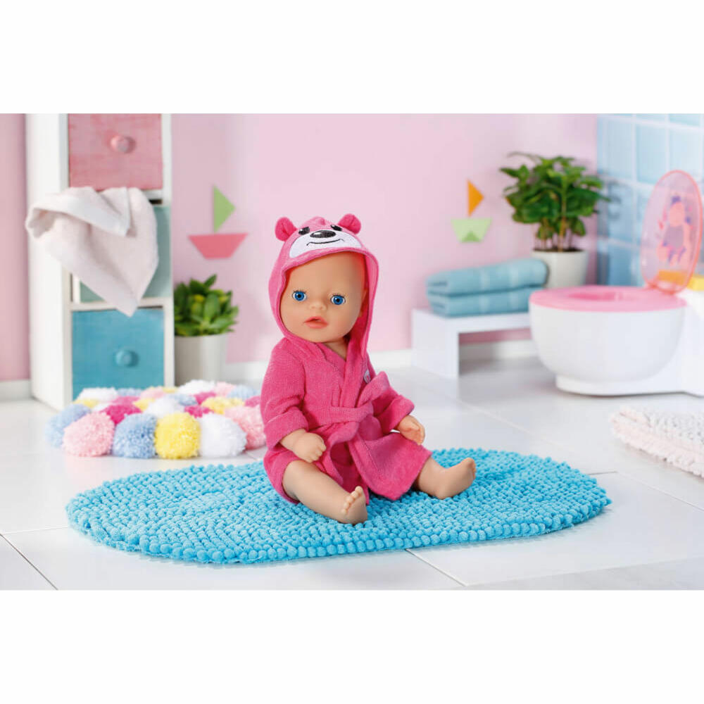Zapf Creation BABY born Little Bademantel, Puppenkleidung, Puppen Kleidung, 36 cm, 830581