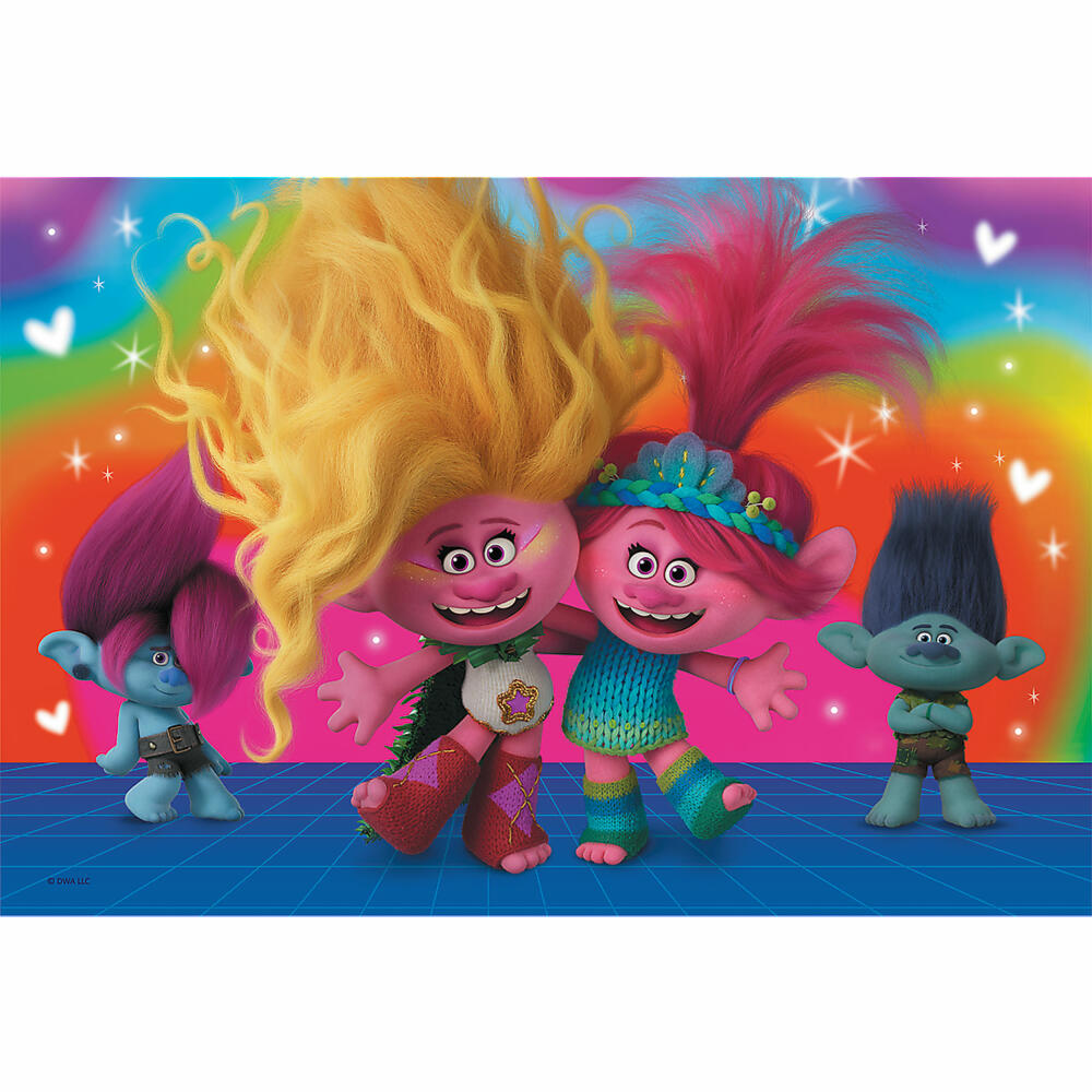 Trefl Puzzle Trolls, Children's Puzzle, Trolls, 60 pieces, 33 x 22 cm, 17386