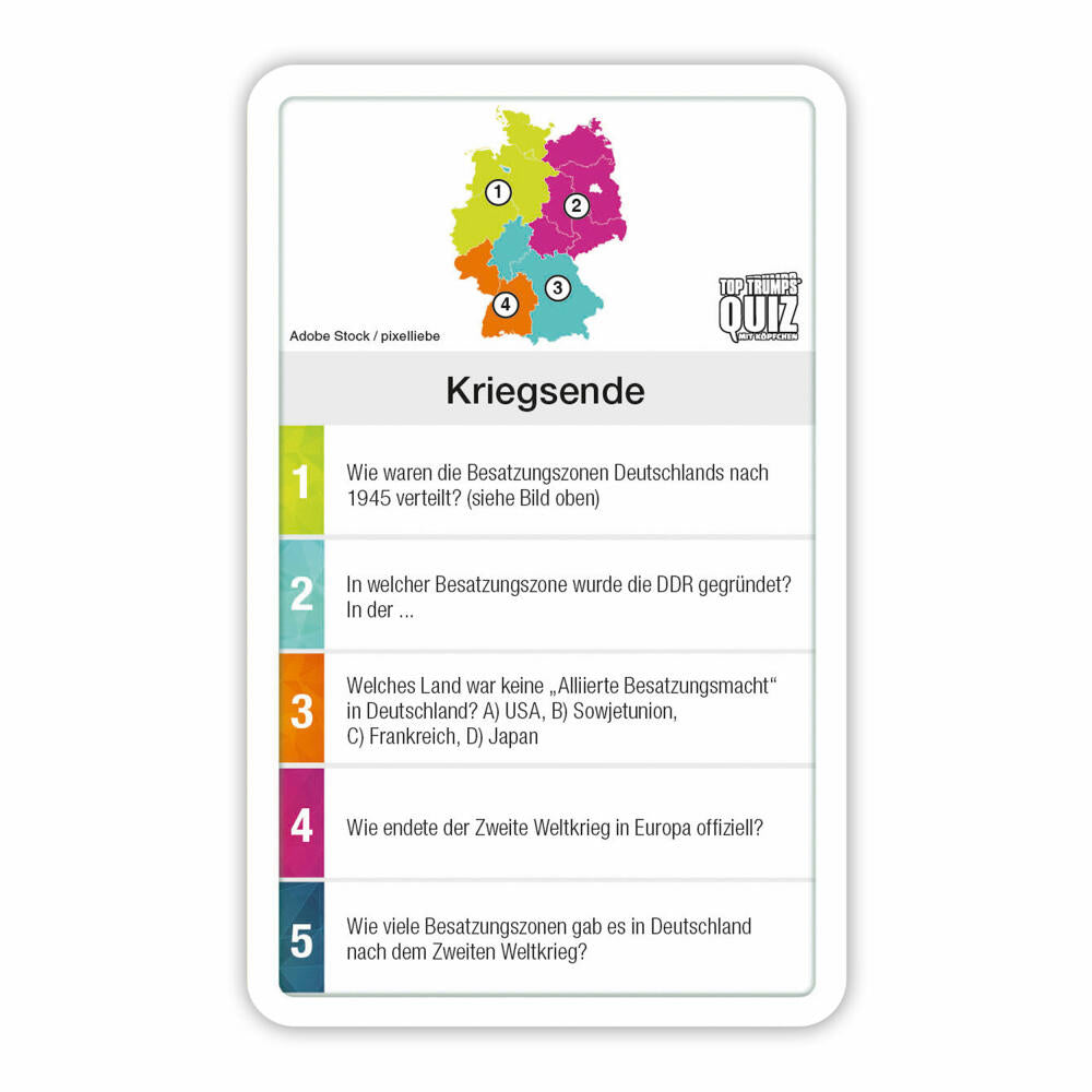 Winning Moves Quiz - Deutschland Quiz, Quizspiel, Wissensspiel, Familienspiel, ab 6 Jahren, WM04281-GER-6