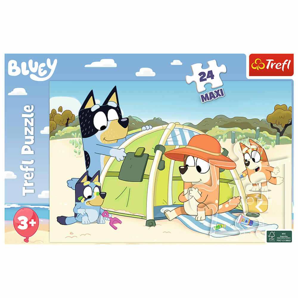 Trefl Maxi Puzzle Bluey, children's puzzle, 24 pieces, 60 x 40 cm, 14357
