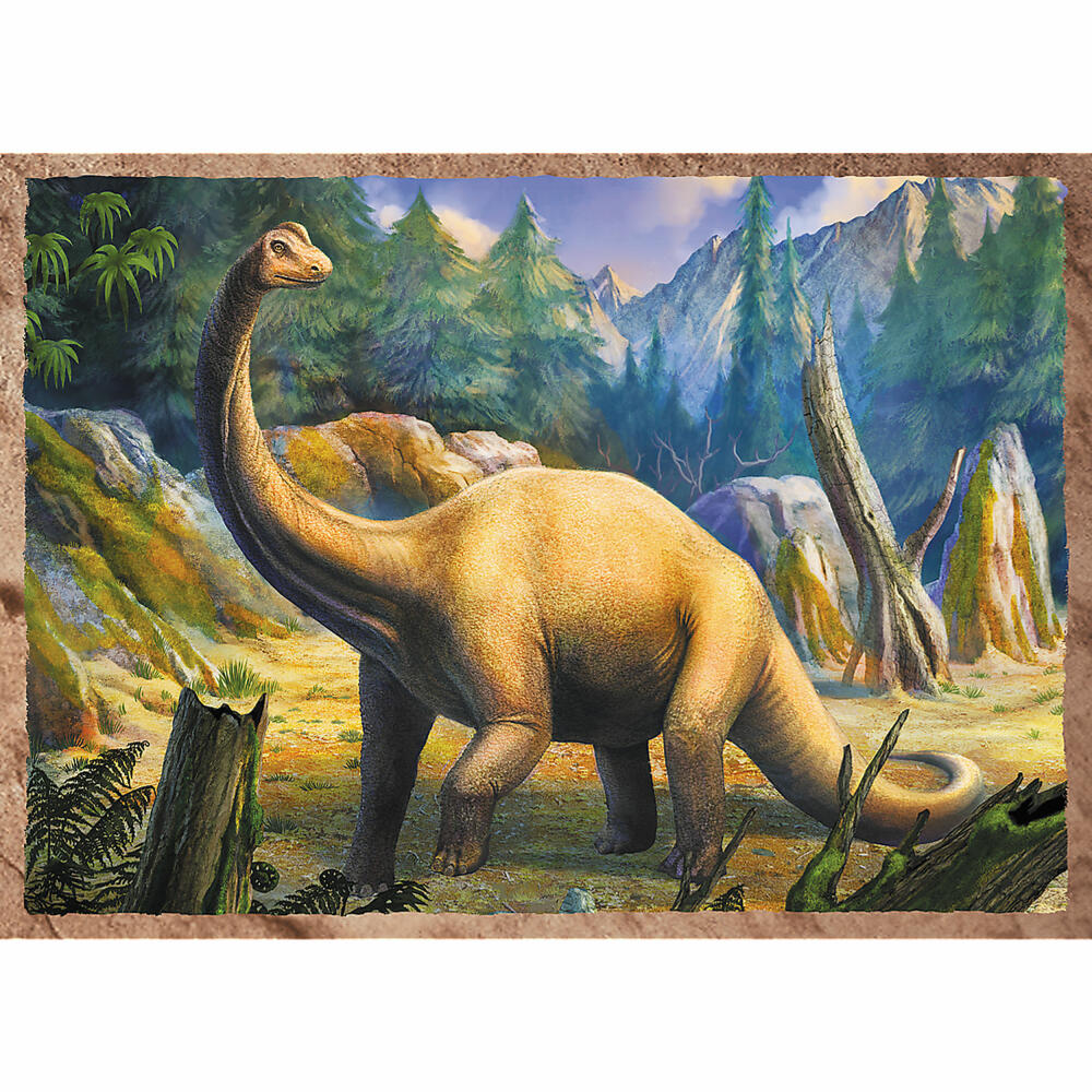 Trefl 4 in 1 puzzle - dinosaurs, 35 + 48 + 54 + 70 pieces, 28.5 x 20.5 cm, 34383