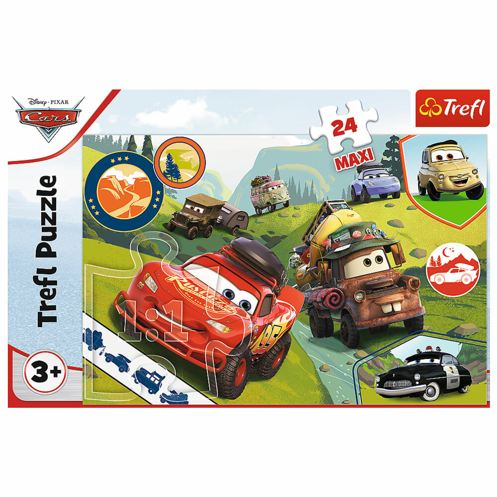 Trefl Maxi Puzzle Cars, children's puzzle, cars, 24 pieces, 60 x 40 cm, 14352