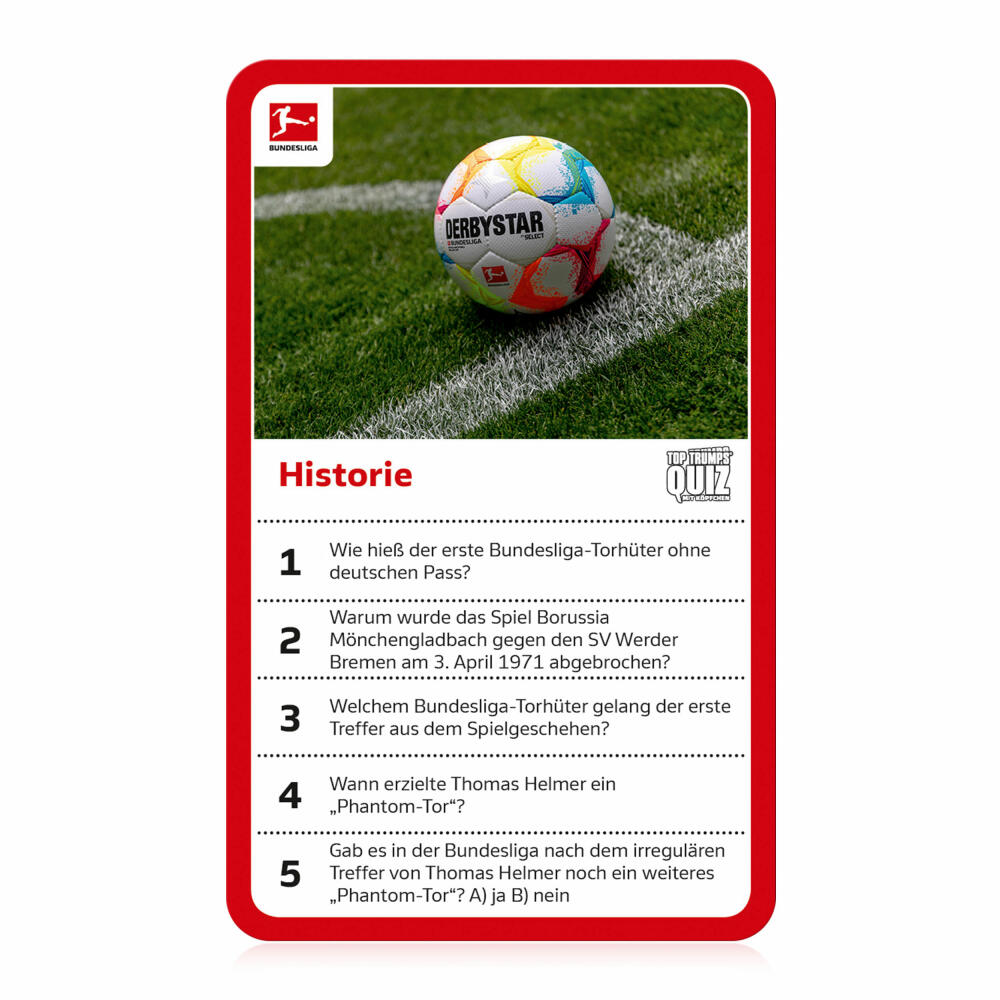 Winning Moves Top Trumps Quiz Bundesliga Edition, quiz game, board game, knowledge game, 47230