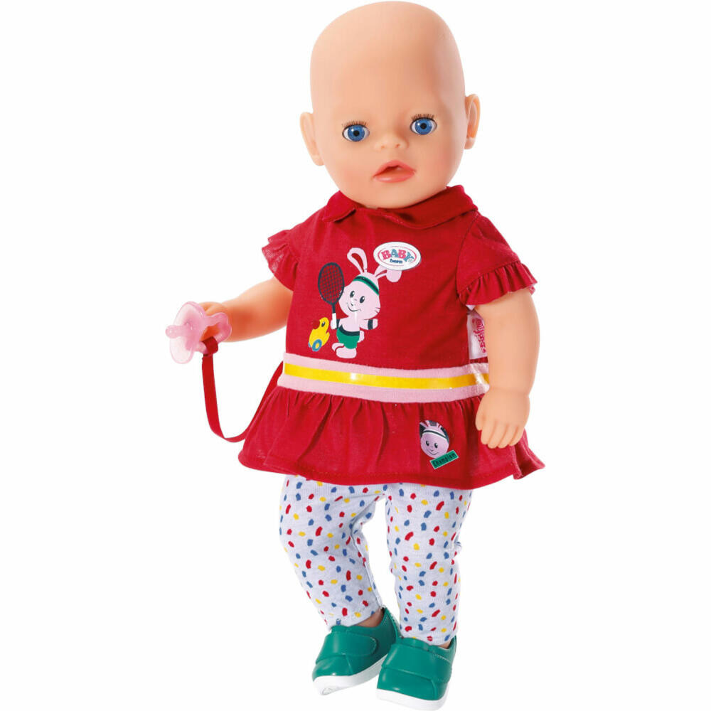 Zapf Creation BABY born Little Sport Outfit Rot, Puppenkleidung, Puppen Kleidung, 831885