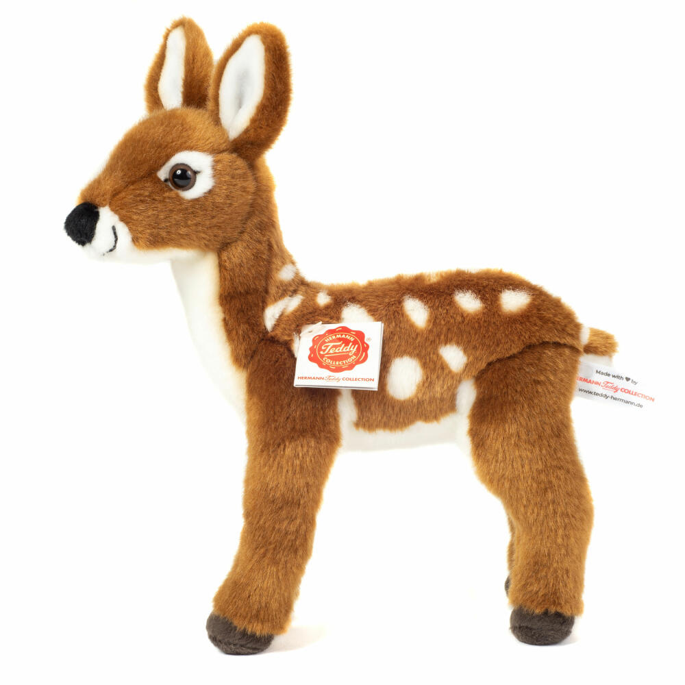 Teddy Hermann Rehkitz Stehend, Kuscheltier, Stofftier, Plüschtier, Waldtier, Plüsch, 23 cm, 908524