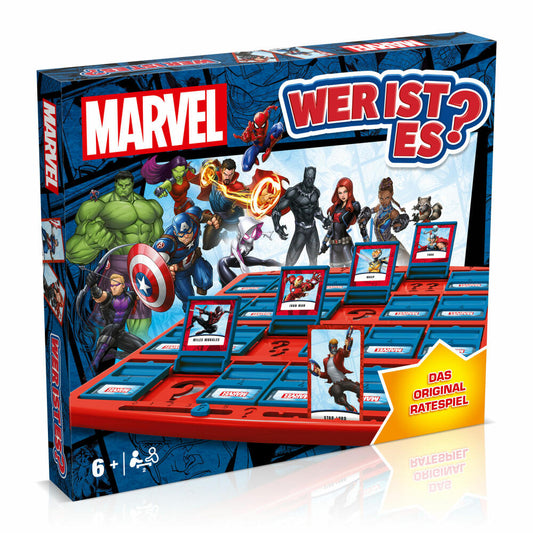 Winning Moves Who is it? Marvel, guessing game, board game, family game, 48459