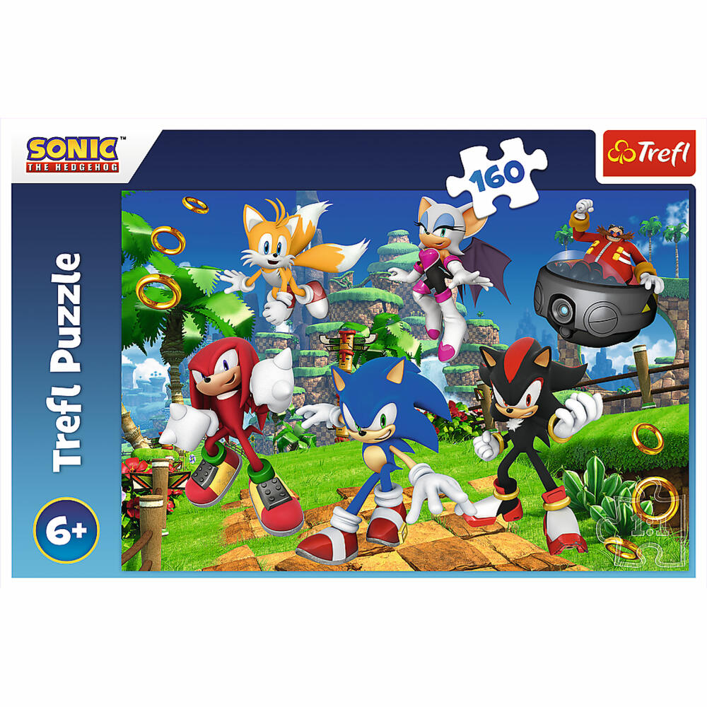 Trefl Puzzle Sonic, children's puzzle, 160 pieces, 41 x 27.5 cm, 15421