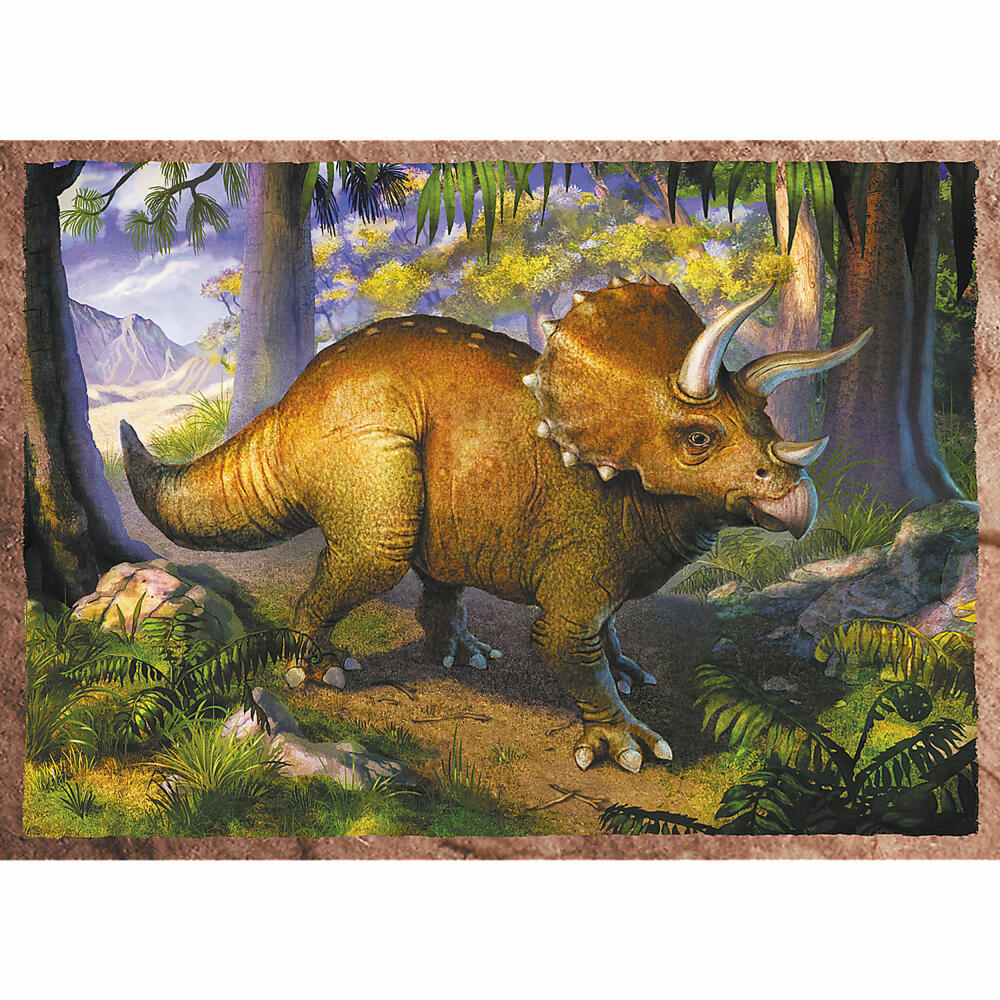Trefl 4 in 1 puzzle - dinosaurs, 35 + 48 + 54 + 70 pieces, 28.5 x 20.5 cm, 34383