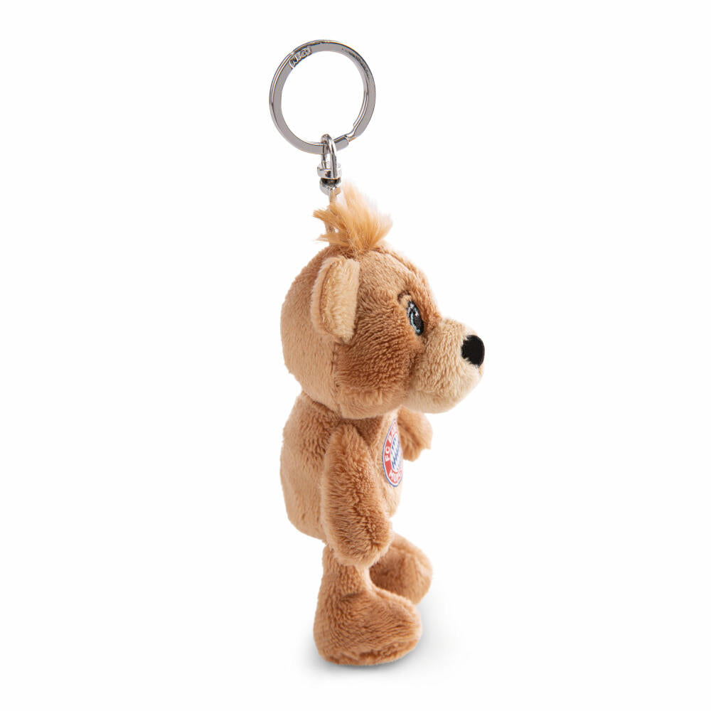NICI FC Bayern München Bär Berni Schlüsselanhänger, Schlüssel Anhänger, Glücksbringer, 10 cm, 49071