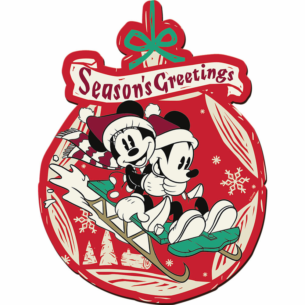 Trefl Holz Puzzle Disney - Mickey und Minnis Weihnachtsabenteuer, 160 Teile, 20192