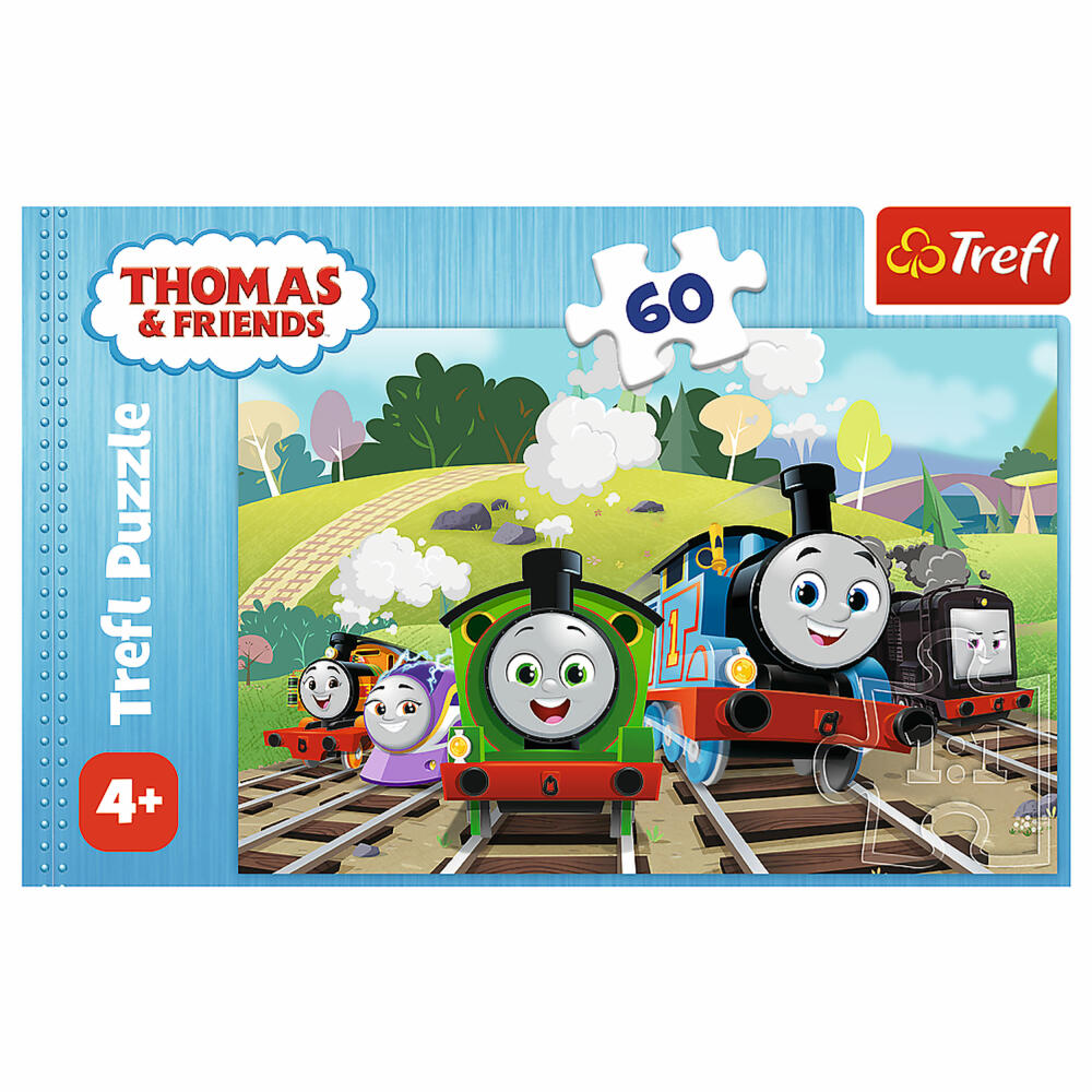 Trefl Puzzle Thomas the Tank Engine, children's puzzle, 60 pieces, 33 x 22 cm, 17379