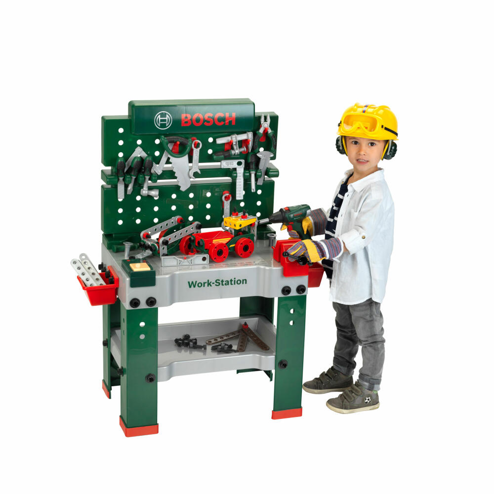 Theo Klein Bosch Werkbank No.1, 150-tlg., Werkzeug, Kinder Spielzeug, Werkstatt, 8425