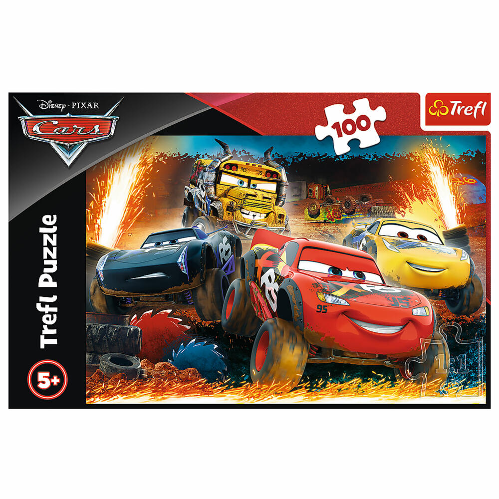 Trefl Puzzle Disney Cars 3, children's puzzle, 100 pieces, 41 x 27.5 cm, 16358