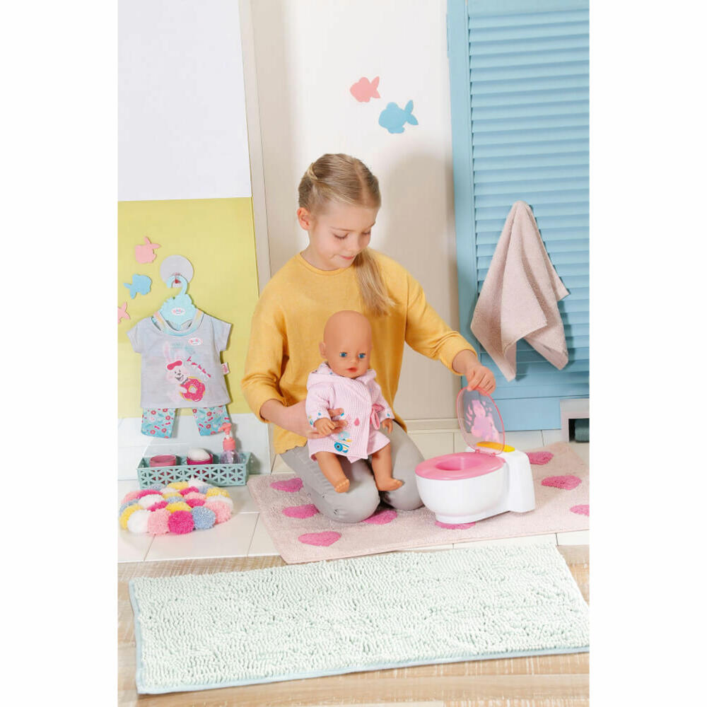Zapf Creation BABY born Bath Toilette, Puppen Toilette, Töpfchen, Zubehör, 828373