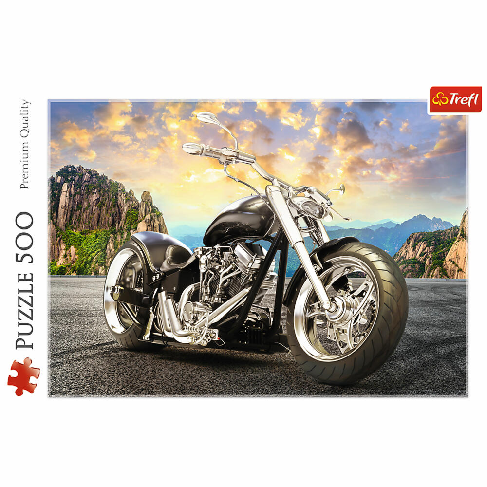 Trefl Puzzle Black Motorcycle, 500 pieces, 48 x 34 cm, 37384