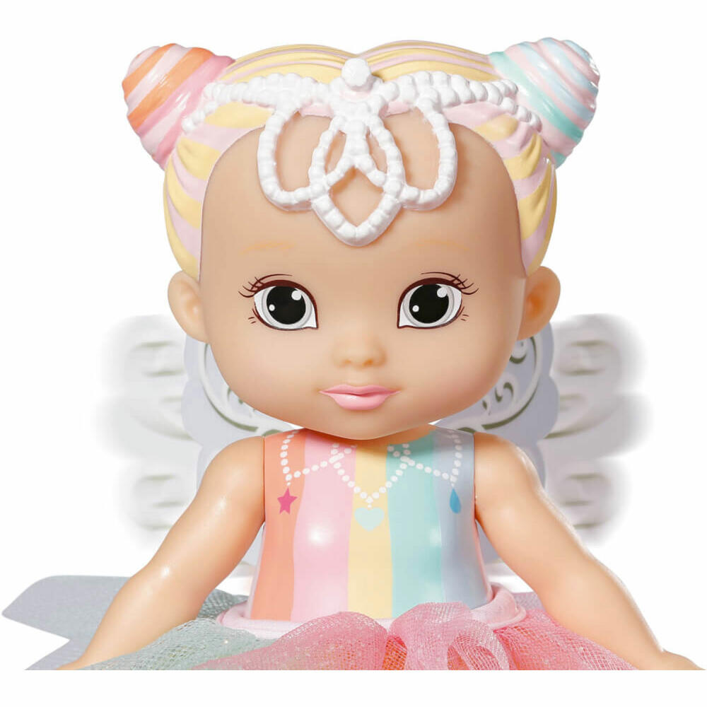 Zapf Creation BABY born Storybook Fairy Rainbow, Feen-Puppe, Spielpuppe, mit Flügelfunktion, 18 cm, 831830