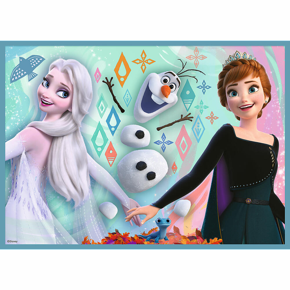 Trefl 4 in 1 Puzzle - Frozen, 12 + 15 + 20 + 24 Teile, 28.5 x 20.5 cm, 34381