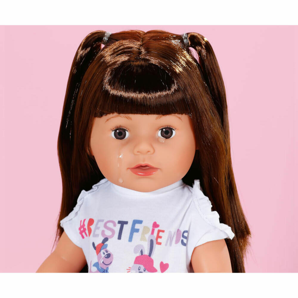 Zapf Creation BABY born Sister Brünette, Spielpuppe, Puppe, Spielzeugpuppe, 43 cm, 830352