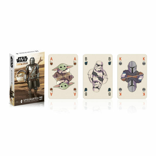 Winning Moves No1 Spielkarten Mandalorian Baby Yoda, Kartenspiel, Skatspiel, Spiel Karten, Französisches Blatt, 46905