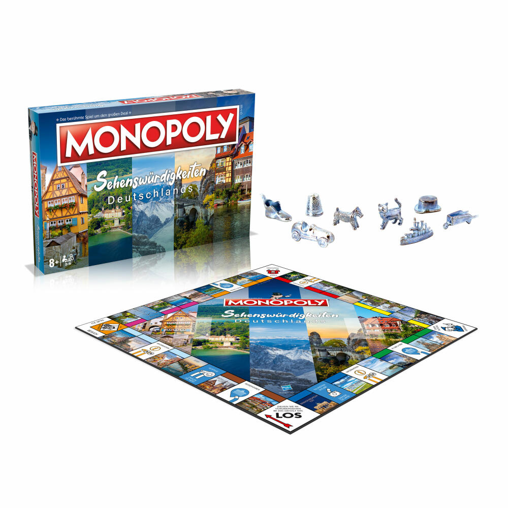 Winning Moves Monopoly Sights of Germany, Board Game, Party Game, WM04213-GER-6
