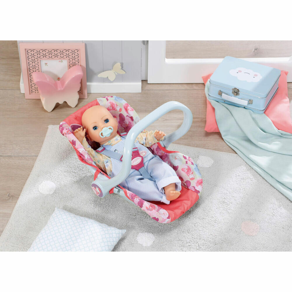 Zapf Creation Baby Annabell Active Babyschale, Puppenzubehör, Babytrage, Puppensitz, Puppen Zubehör, 706657