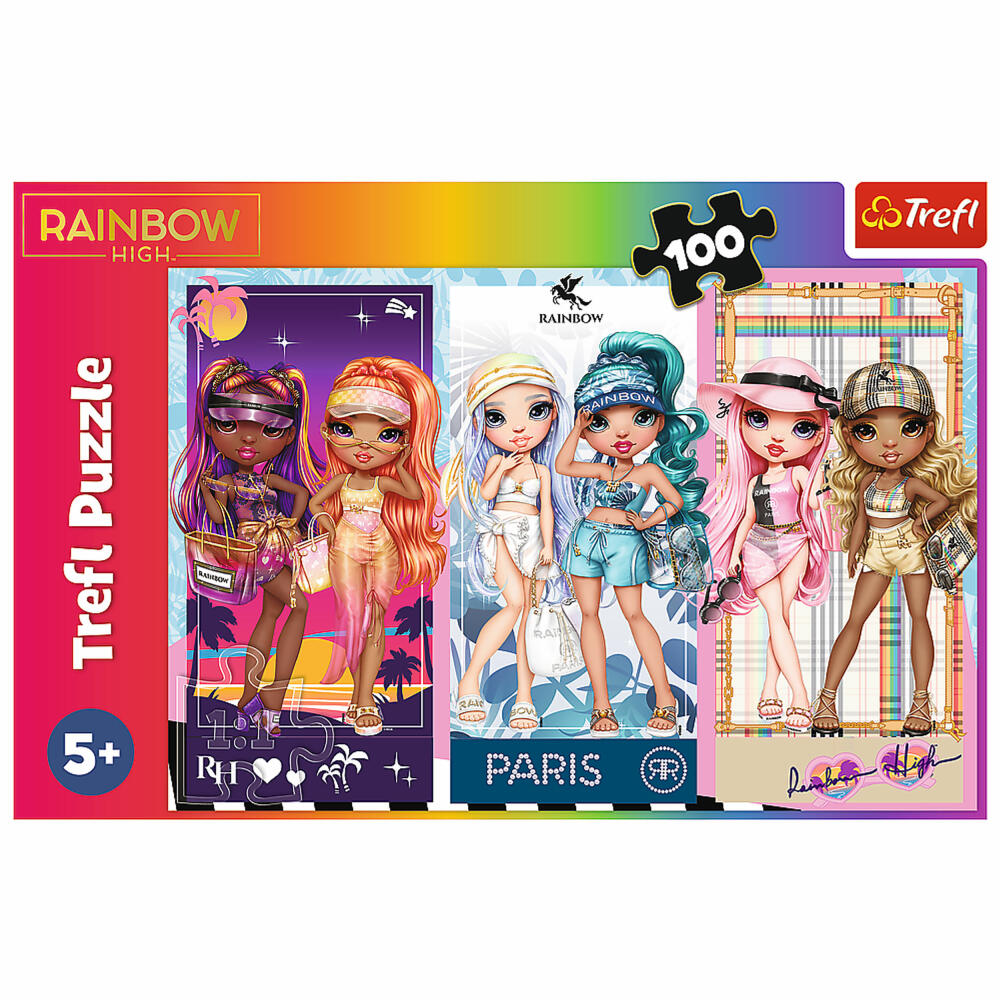 Trefl Puzzle Rainbow High, children's puzzle, 100 pieces, 41 x 27.5 cm, 16444