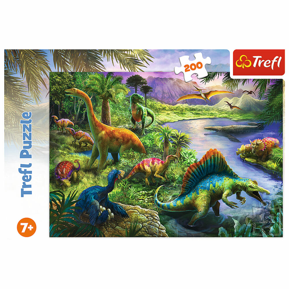 Trefl Puzzle Dinosaurs, children's puzzle, 200 pieces, 48 x 34 cm, 13281