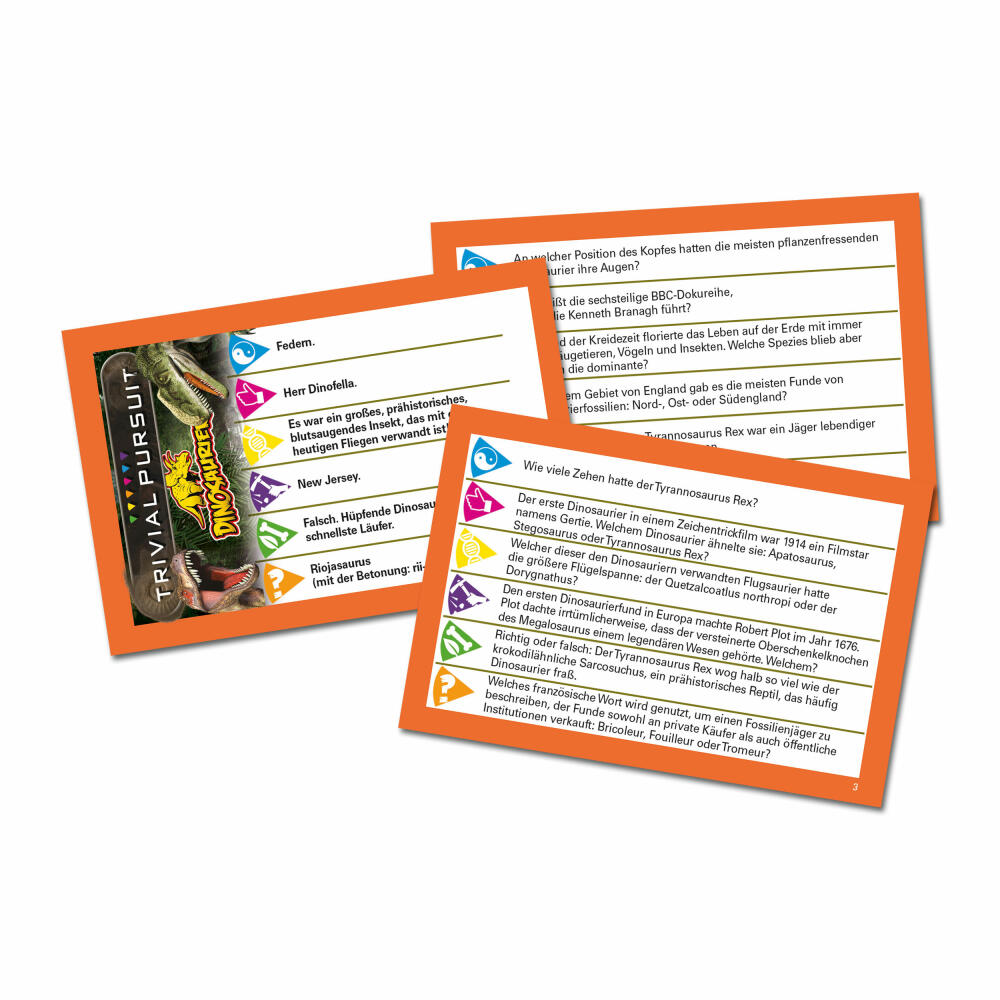 Winning Moves Trivial Pursuit Dinosaurs, Card Game, Quiz Game, Board Game, Knowledge Game, 47179
