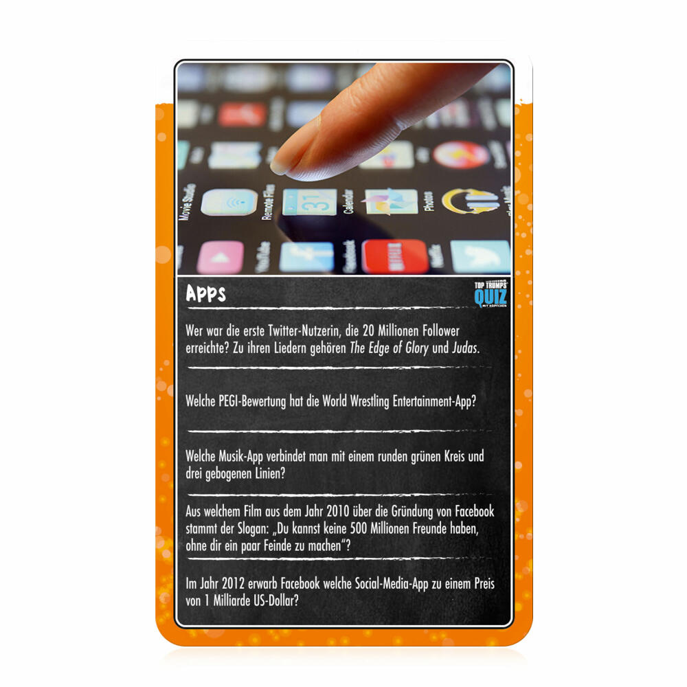 Winning Moves Top Trumps Pub Quiz, quiz game, board game, knowledge game, 47414