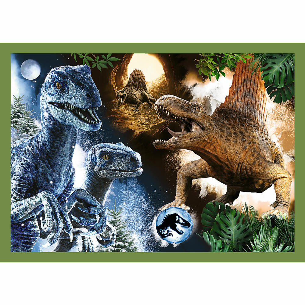 Trefl 4 in 1 Puzzle - Jurassic World, 35 + 48 + 54 + 70 Teile, 28.5 x 20.5 cm, 34607