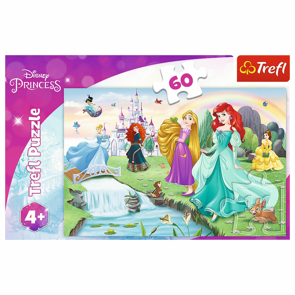 Trefl Puzzle Princess, children's puzzle, princess, 60 pieces, 33 x 22 cm, 17361