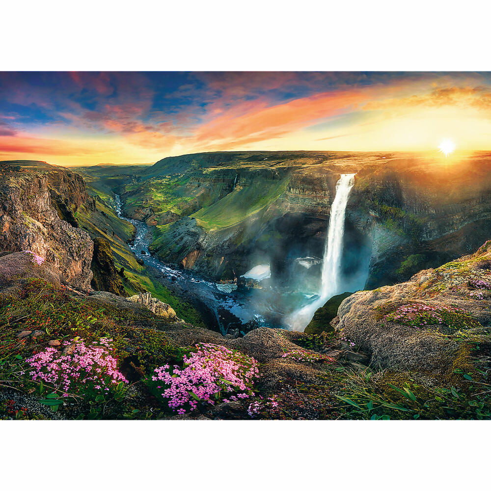 Trefl Puzzle Haifoss Waterfall, Iceland, 2000 pieces, 96.1 x 68.2 cm, 27091