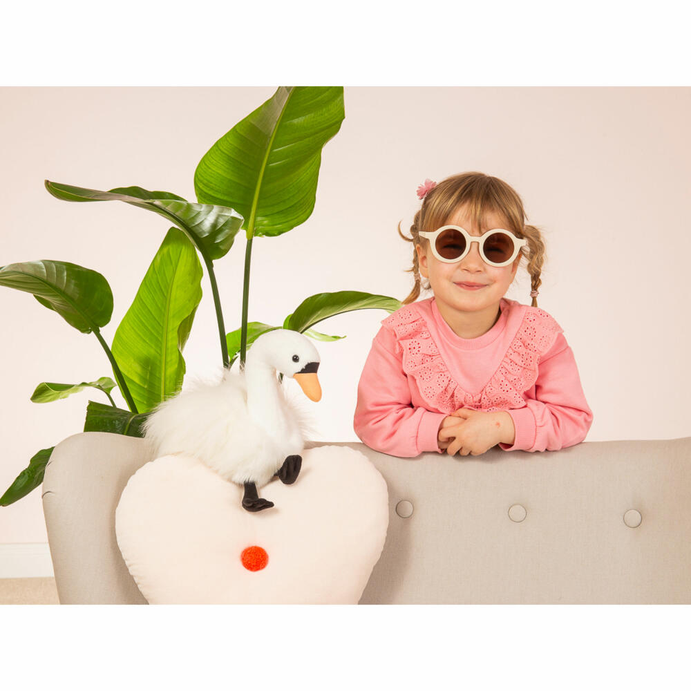 Teddy Hermann Swan Lizzy, Plush Toy, Herzekind, Plush, White, 20 cm, 939511