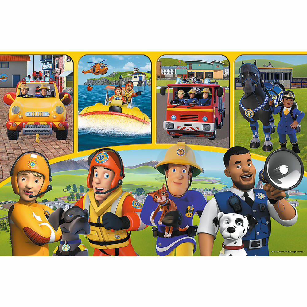 Trefl Maxi Puzzle Fireman Sam, children's puzzle, 24 pieces, 60 x 40 cm, 14356