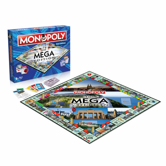 Winning Moves Monopoly Mega 2nd Edition, Brettspiel, Gesellschaftsspiel, Familienspiel, 46899