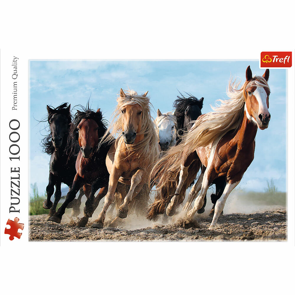 Trefl Puzzle Galoppierende Pferde, 1000 Teile, 68.3 x 48 cm, 10446