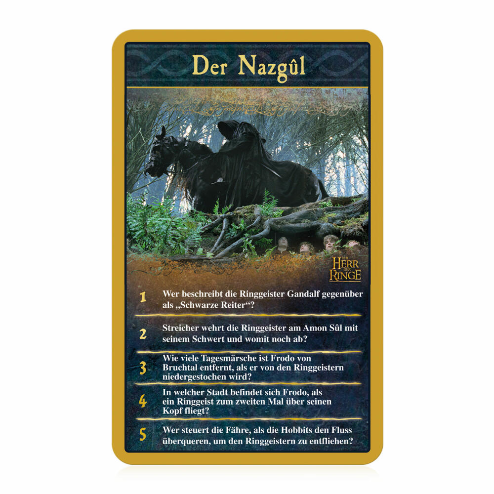 Winning Moves Top Trumps Quiz Lord of the Rings, Quiz Game, Board Game, Knowledge Game, 46301