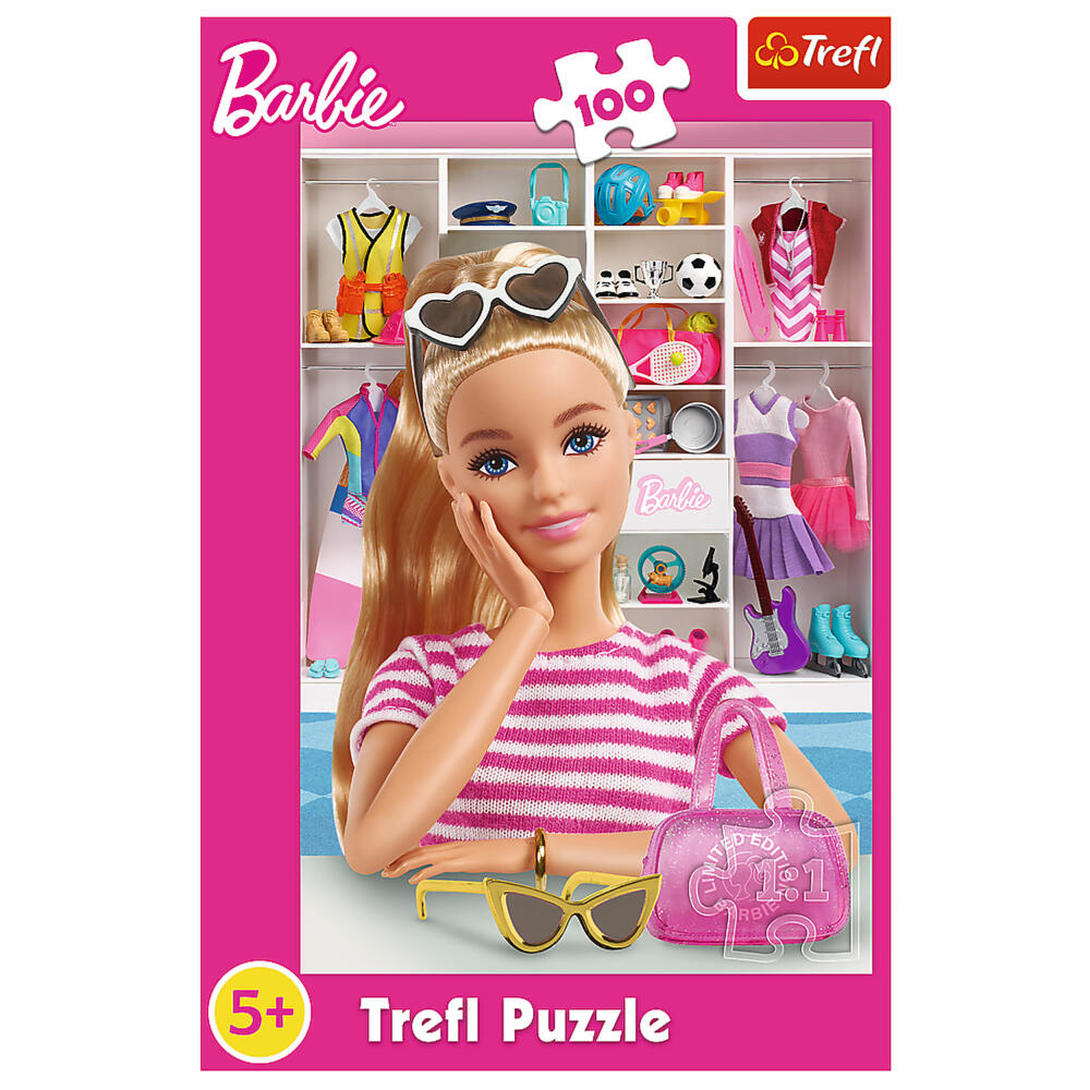 Trefl Puzzle Barbie, Kinderpuzzle, 100 Teile, 41 x 27.5 cm, 16458